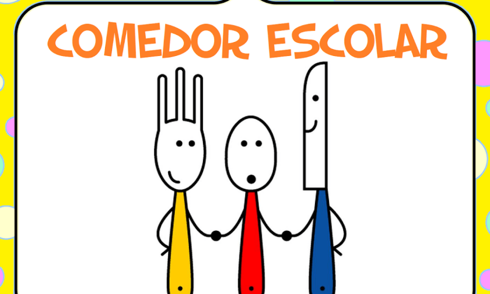 Comedor escolar: menú marzo