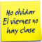 Día no lectivo: 23 de mayo